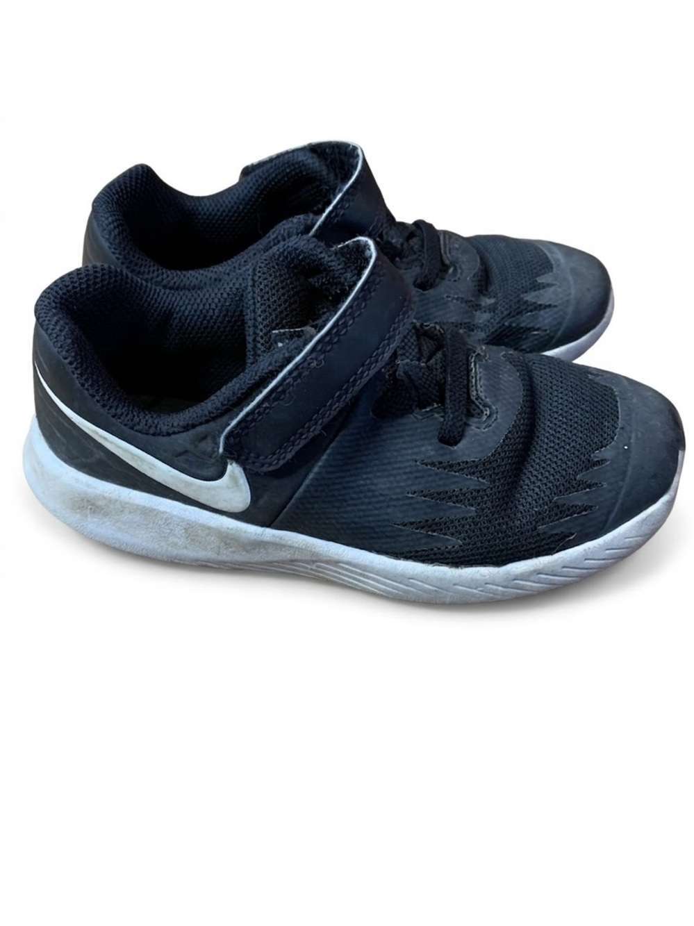 Nike Star Runner Toddler Shoes Black White Size 10C